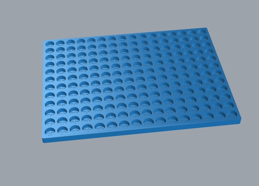 3.2 ml smiley gezicht gomachtige schimmel - 192 holtes