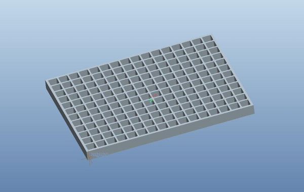 8 ml kubus gummivorm - 192 gaatjes