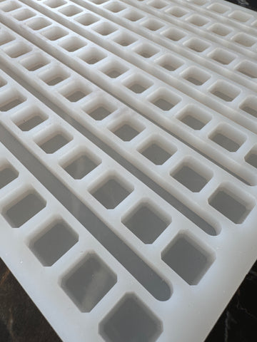 2,3 ml universele deposant kubus gummy schimmel - 136 holtes - 0