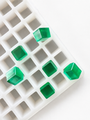 2.85 mL kubus-gummivorm, 315 holtes, met smaragdgroene gummies