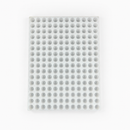 Top view of the 2.8mL half-sphere silicone gummy mold showing 192 cavities