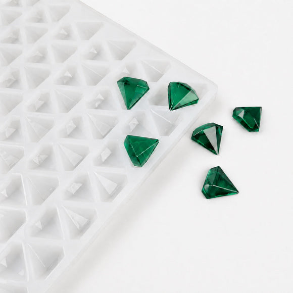 2 mL diamant-gummivorm, 179 holtes, met doorschijnende smaragdgroene gummies
