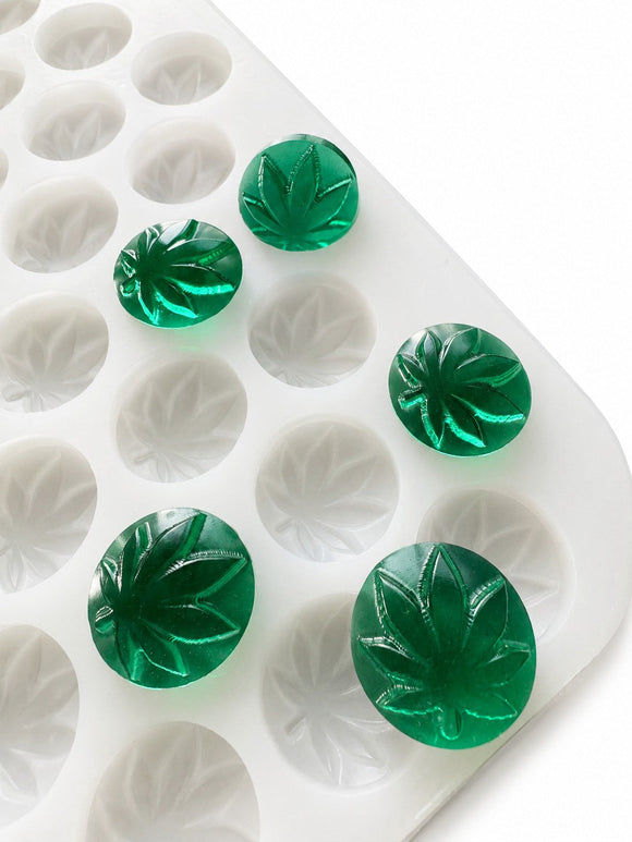 3.1 mL blad-gummivorm, 185 holtes, met smaragdgroene gummies