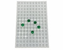 3.5 mL gummivorm paddenstoel - 140 holtes - volledig bovenaanzicht