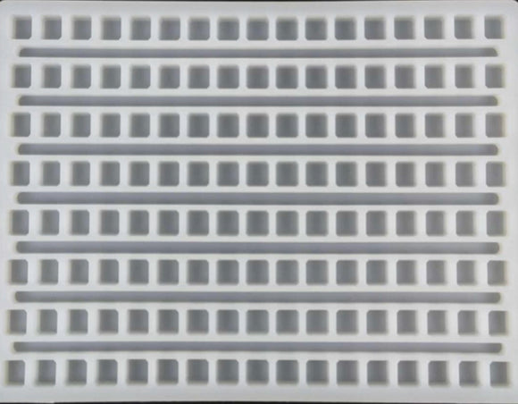 2,3 ml universele deposant kubus gummy schimmel - 136 holtes