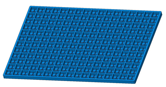 6 ml bakstenen gomachtige schimmel - 204 holtes