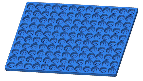 3,3 ml smiley face munt gummy mold