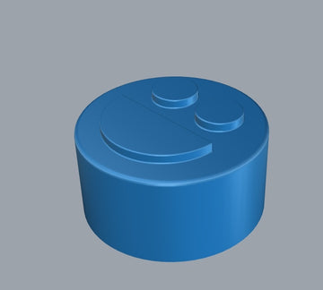 3.2 ml smiley gezicht gomachtige schimmel - 192 holtes - 0