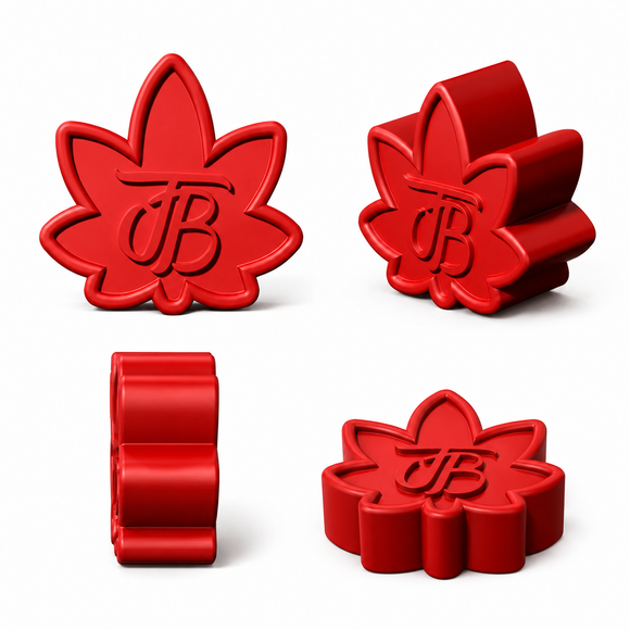 Aangepaste siliconen gummivormen - 3D-ontwerp, bladlogo